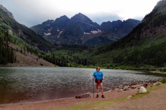 Steph at the Maroon Bells, Aspen CO
