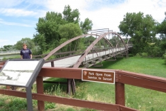 1880's bridge at Fort Laramie National Historic Site